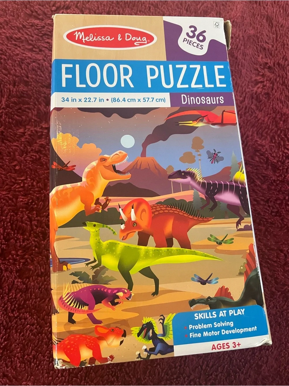 Melissa & Doug 36 piece dinosaur floor puzzle